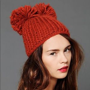 Free People Double Pom Pom Beanie